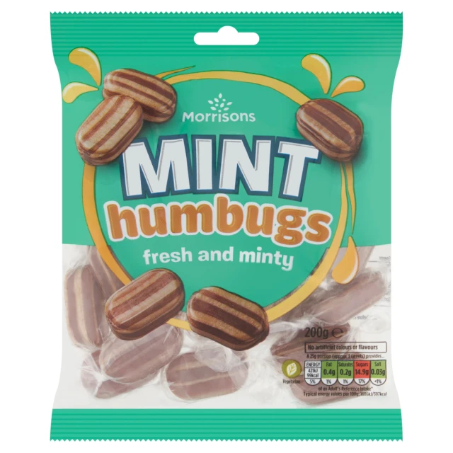 Morrisons Mint Humbugs 200g