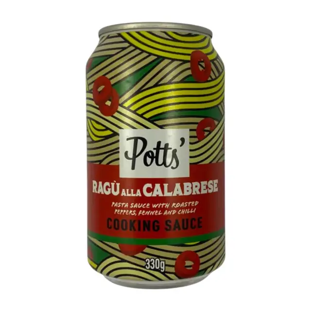 Potts - Ragu alla Calabrese Pasta Sauce with Roasted Peppers in a Can - 330g
