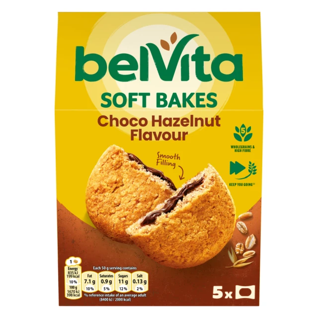 Belvita Soft Filled Choco Hazelnut Bars 6Pk 250g