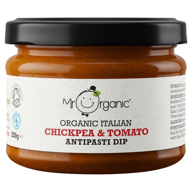 Mr Organic Organic Italian Chickpea & Tomato Antipasti Dip 230g