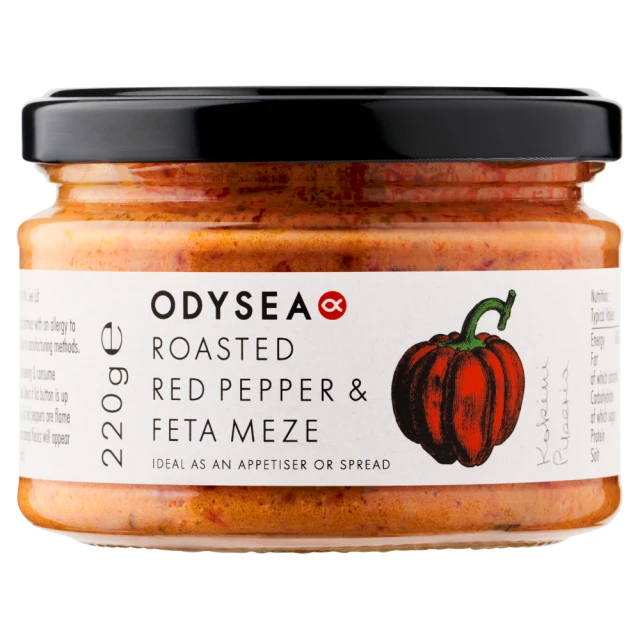 Odysea - Red Pepper & Feta Meze - 220g