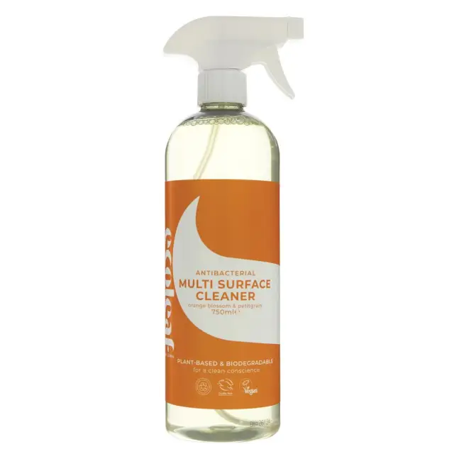 ECOLEAF BY SUMA - Multi Surface Cleaner -AntiBac - Orange & Petitgrain - 750ML