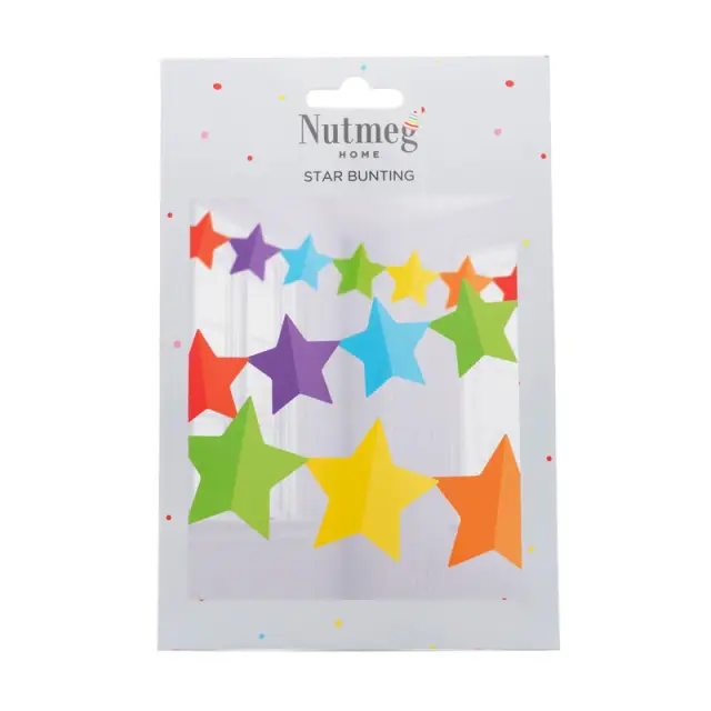 NUTMEG MULTICOLOURED STAR BUNTING