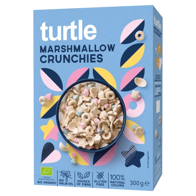 Turtle - Organic Marshmallow Crunchies - 300g