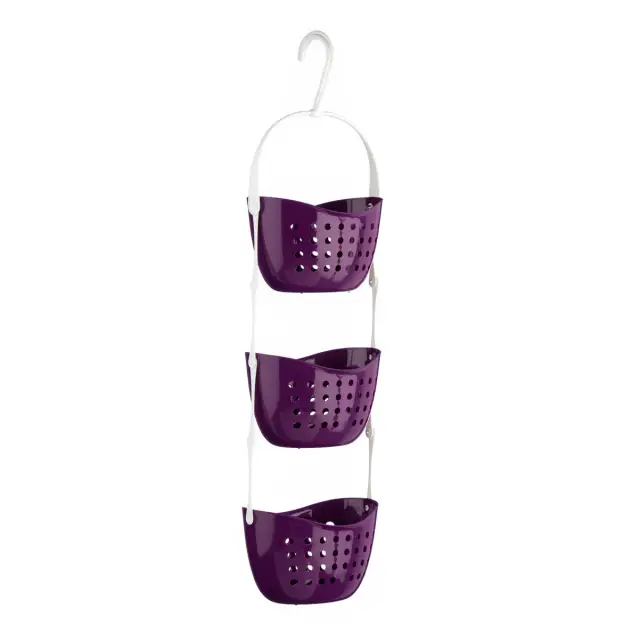 Dara 3 Tier Purple Shower Caddy