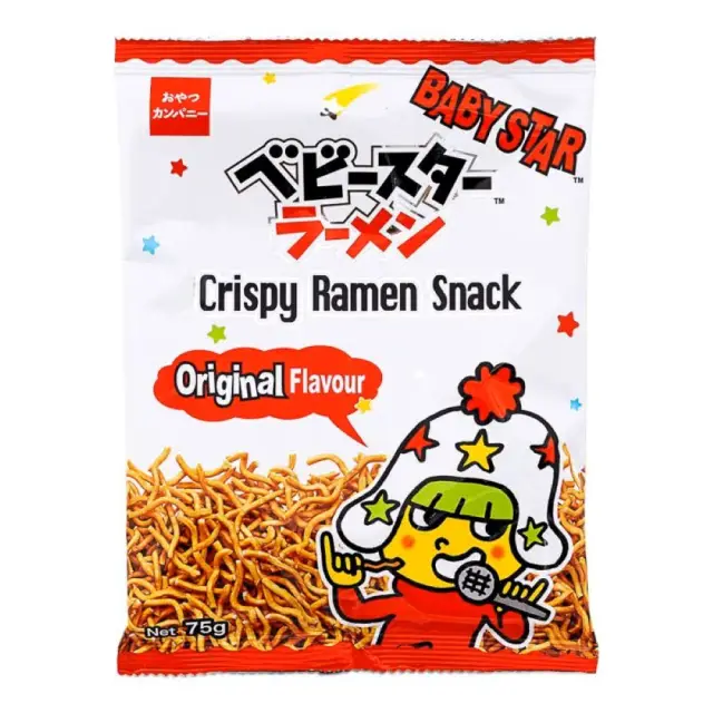 Baby Star Crispy Ramen Snack Original (Thin) 75g 童星拉面干脆面 75g