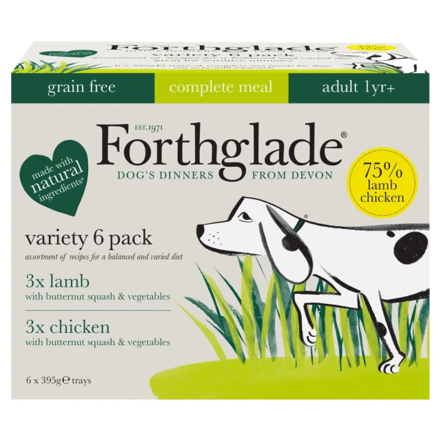Forthglade Variety Pack Complete Meal Adult 1 Yr+ 6 x 395g