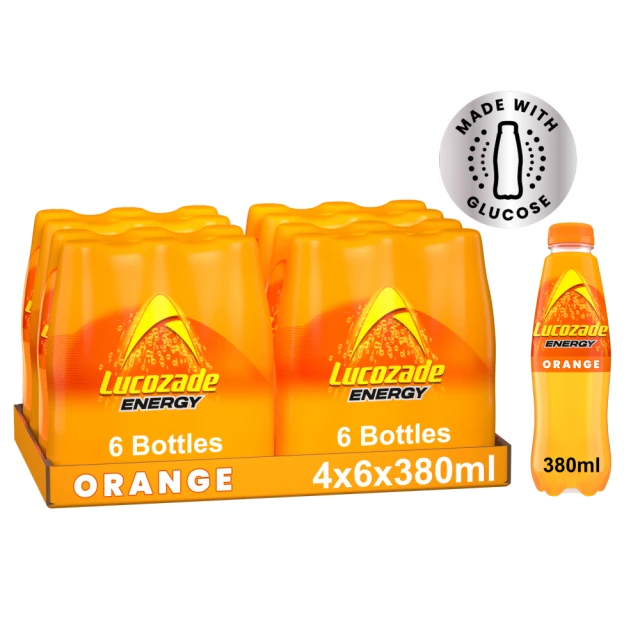 Lucozade Energy Orange 4 X 380ml