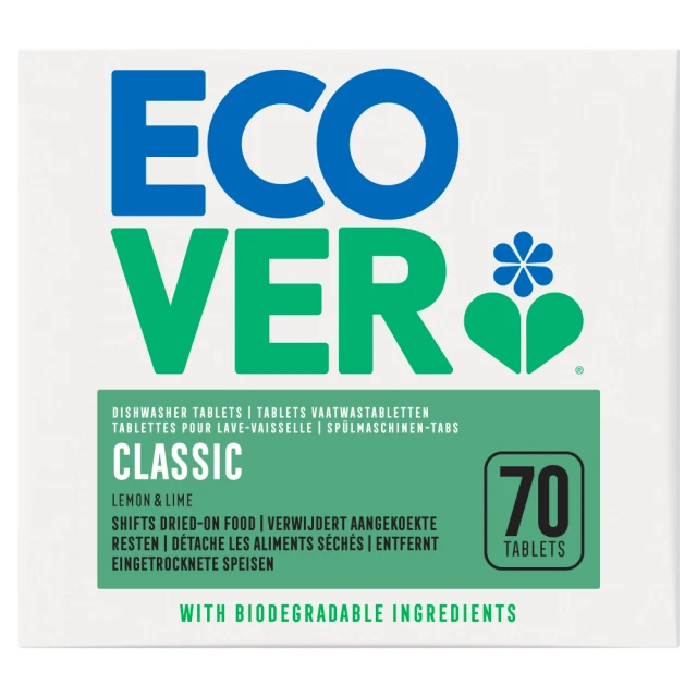 Ecover Lemon & Lime Classic Dishwasher 70 Tablets 1.4kg