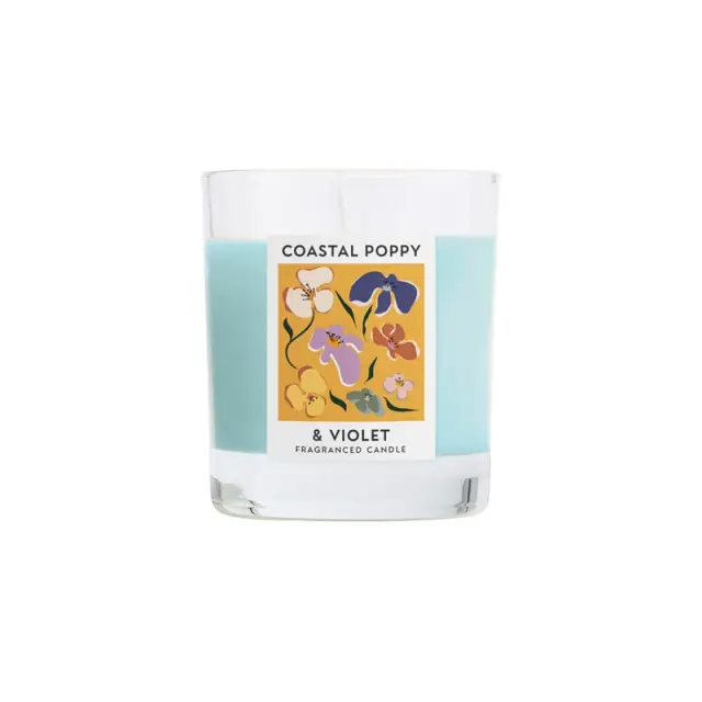30CL BOXED CANDLE COASTAL POPPY