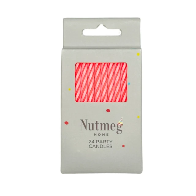 NUTMEG SPIRAL CANDLE PINK
