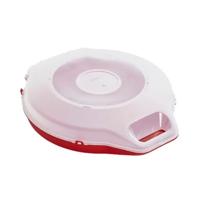 Christmas Wreath Box ( >53cm)-Clear /Red