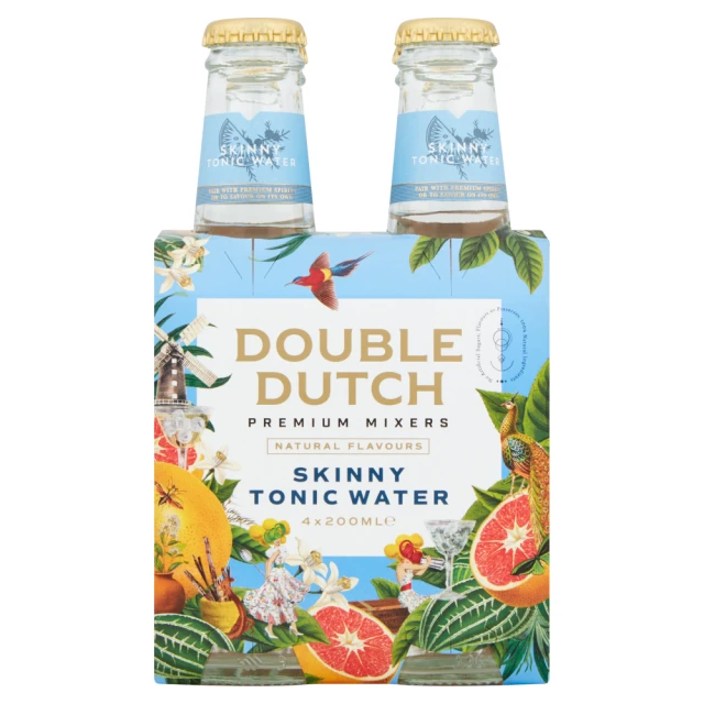 Double Dutch - Skinny Tonic Water Bottles - 4 x 200ml