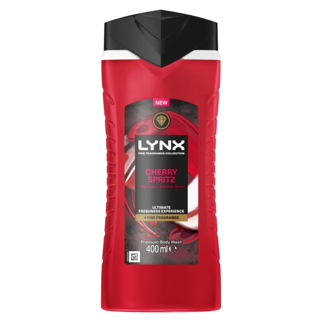 Lynx Fine Fragrance Collection Premium Body Wash Cherry Spritz 400 ml