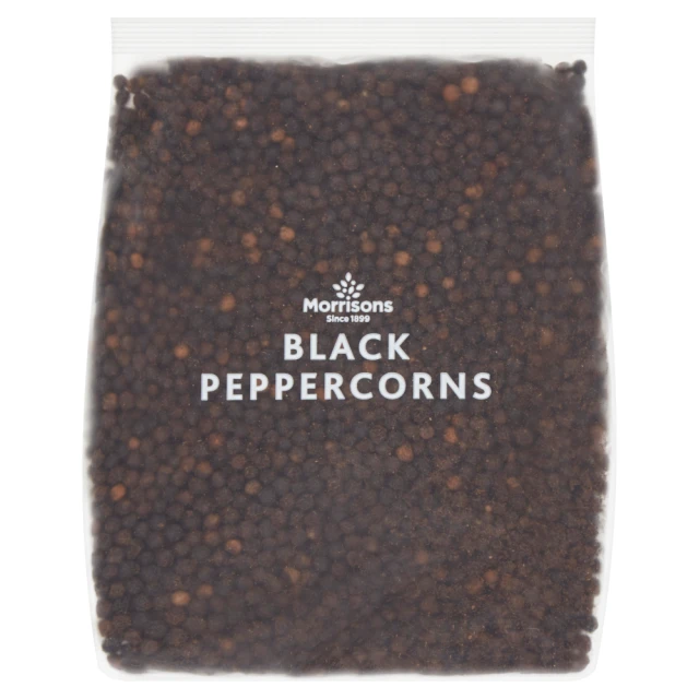 Morrisons Whole Black Pepper 200G