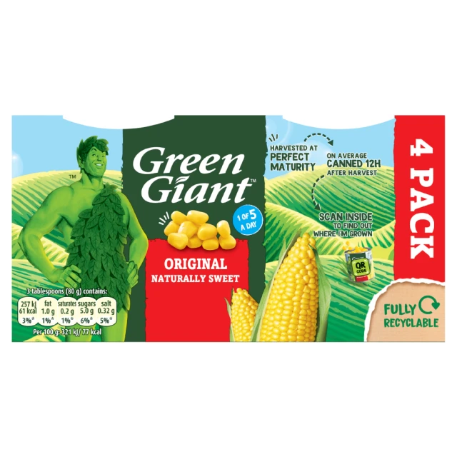 Green Giant Sweet Niblets 4 x 198g