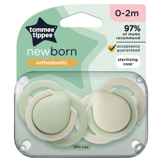 Tommee Tippee Newborn Soothers 0-2 months 2 pack
