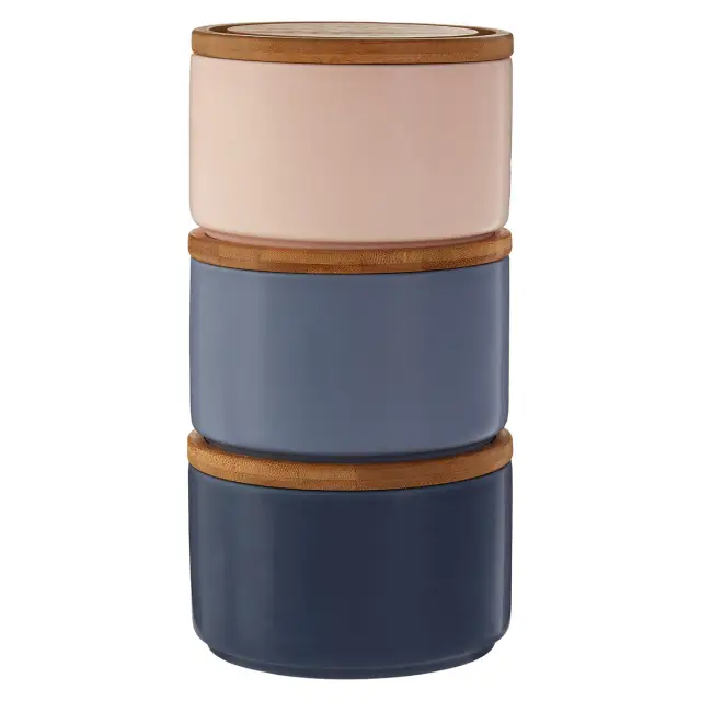 Fenwick Set of 3 Stacking Canisters