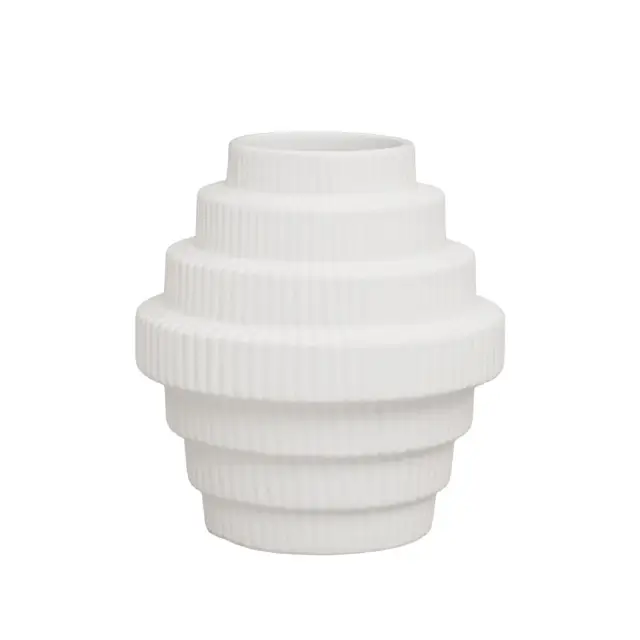 Fabia White Small Vase