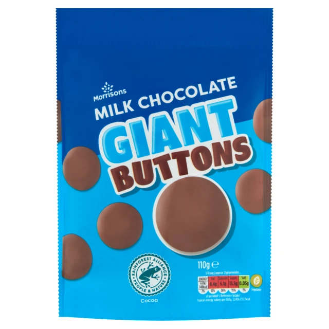 Morrisons Giant Milk Buttons 110g