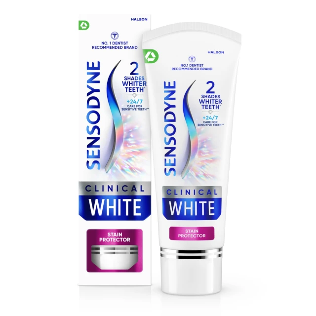 Sensodyne Clinical White Stain Protector Whitening Toothpaste, 75ml