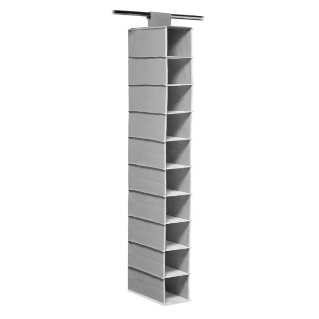 Grey And White Trim Shoe Organiser
