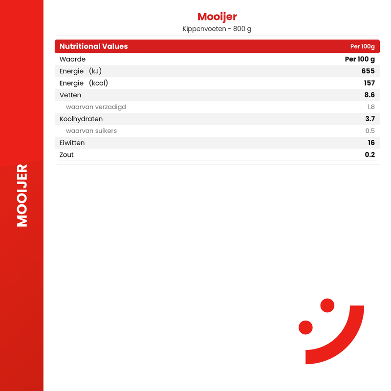 Mooijer 鸡爪 800g 2