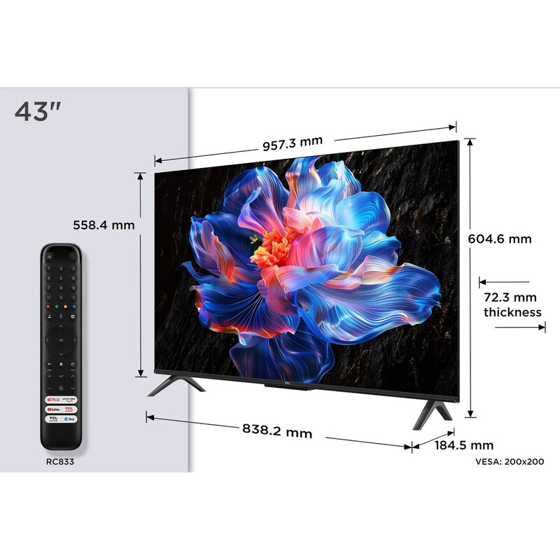 TCL 43英寸4K电视 2